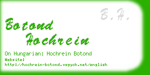 botond hochrein business card